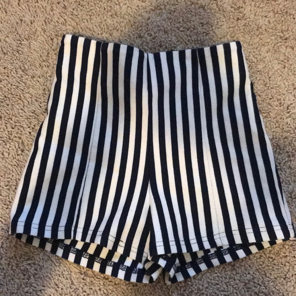 Forever 21 high waisted striped shorts